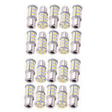 20 X Warm White 27 SMD LED 1156 1141 1003 RV Trailer Interior Light Bulbs