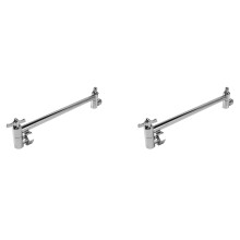 2X Shower Arm Extension, Arm Extender,Adjustable Height Shower Arm,Brass Shower Extension Arm