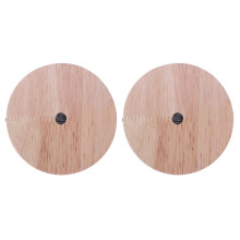 2X Pied de Lampe Plaque de Plafond Moderne de Style Concis Support de Plafond en Bois E27 Montage de la Lampe Base