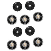 New 6 Plastic Gear Base + 4 Rubber Gear for Replacement Spare Parts Durable Quality
