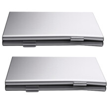 2X Aluminum Speicherkartenetui Kastenhalter für 24 Stück Tf Micro- Karte Farbe Zufällig