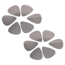 12X Selecciones de Acero Inoxidable para Guitarra - Plateado