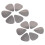 12X Stainless Steel Guitar Picks - Silver 1