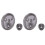 2X Dark Gray Spiral Set Conical Gear for  9523 Angle Grinder 1