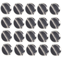 20 Sets Leather Belt 5 x 6 mm Silver Screw Binding