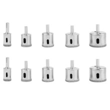 10 pièces 20-42mm diamant scie cloche ensemble de forets pour carrelage verre marbre granit coupe