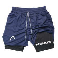 (10, XXL) Men's Running Shorts Fitness Gym Training 2 in 1 Sports Quick Dry Workout Jogging Double Deck Summer