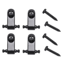 4 Pz Elettrica Rullo Della Stringa Della Chitarra Albero Fermo Della Stringa - Nero