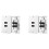 2X  2- Wall Face Plate Panel Outlet 1080P Cover Coupler Socket HOT 1