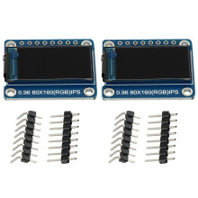 2X Ips 0.96 Zoll 8 Pin Spi Hd 65K Vollfarbe Tft Modul St7735 Laufwerk Ic 80 x 160 Lcd Anzeige 3.3 V Spi Schnittstelle