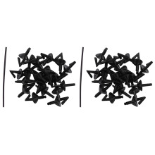 40Pcs Nero Gancio per Esche Da Pesca Impact Shield Esche per Pesca in Mare Ganci per Esche Clip Accessorio per la Pesca