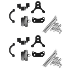 2X Cnc Motorcycle Damper Steering Stabilize Damper Bracket Mounting Holder Kit for Yzf R3 Mt-03 R25