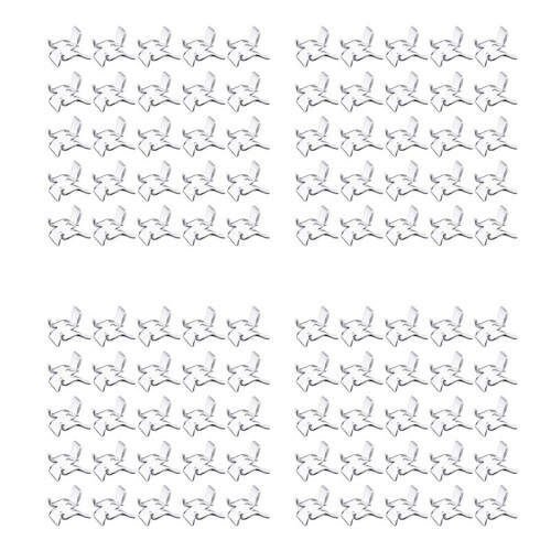 100 Pieces Acrylic Display Holder Clear Plastic Display Easel Stands Acrylic Display Easel Holders