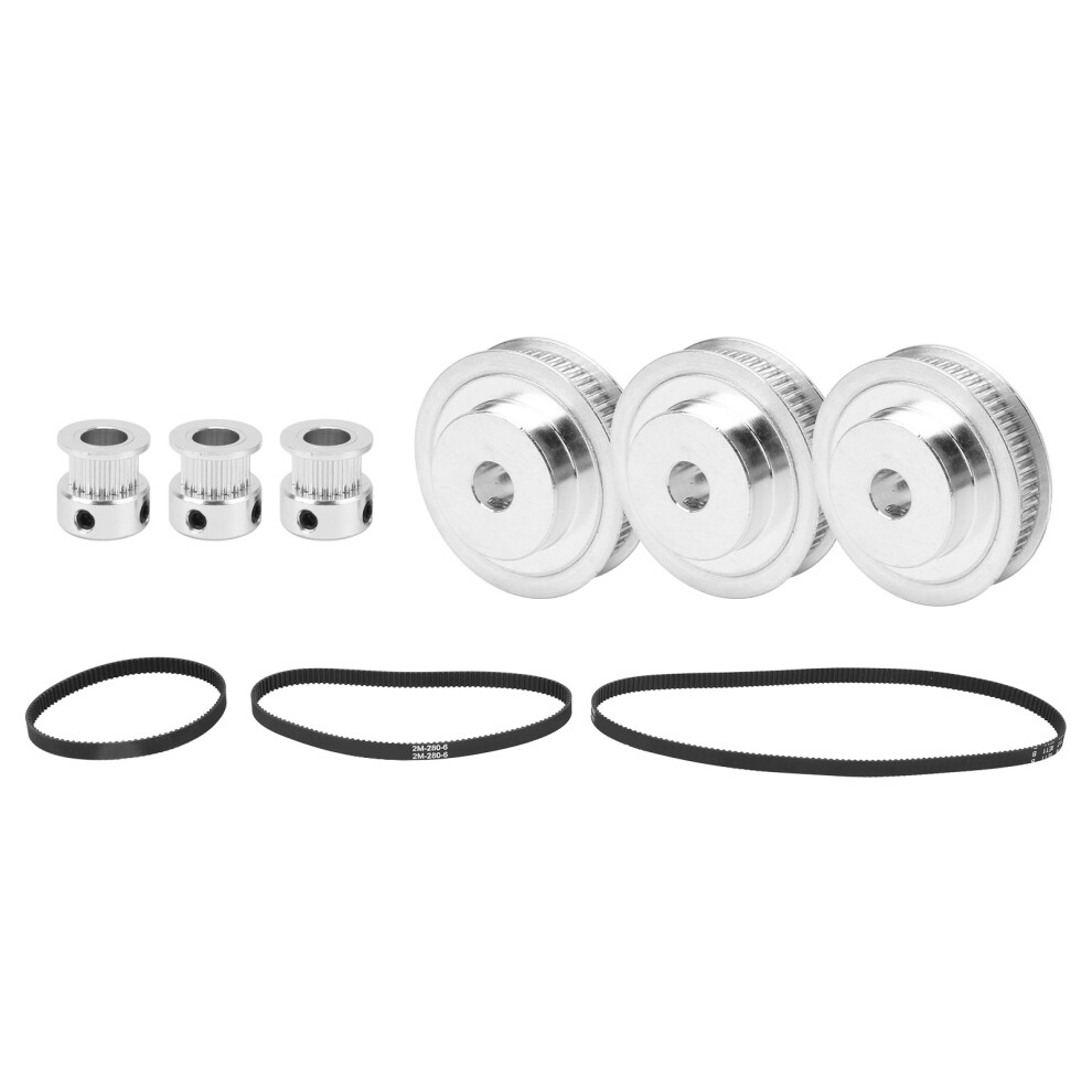 20/60 Teeth 8mm Bore Timing Belt Pulley Set