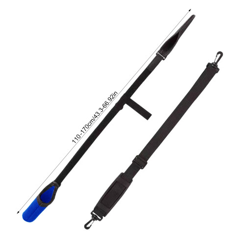 (Blue, Large Size) Adjustable Fishing Rod Strap - Outdoor Accessory 1