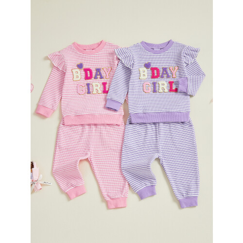 (12-18 Months, Pink) Σετ ρούχων γενεθλίων με λάστιχο 2