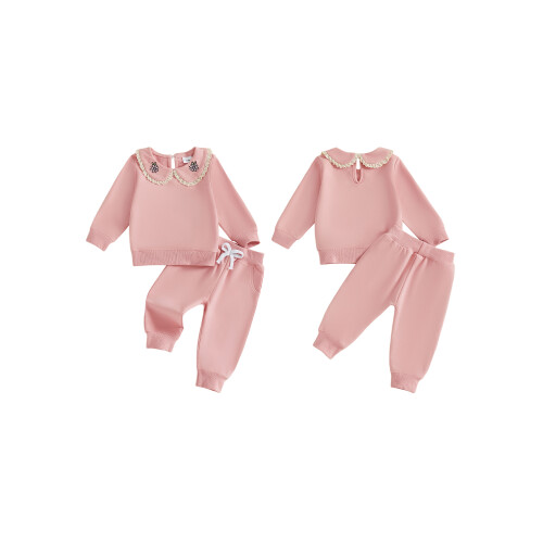 (6-12 Months, Pink) Σετ 2 τεμαχίων και παντελόνι 1