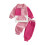 (12-18 Months, Pink) Φθινοπωρινή στολή νήπιων, με φερμουάρ 1