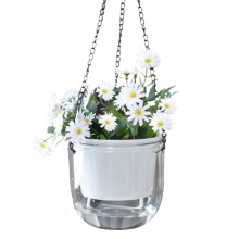 (Transparent Large) Self-Watering Hanging Planter for Hydroponic Plants