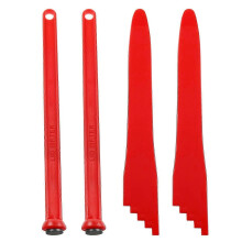 Magnetic Can Lid Lifter 2-Piece Set, Air Bubble Remover Kitchen Canning Tools, Household Canning Accessories, Red Edition 0115