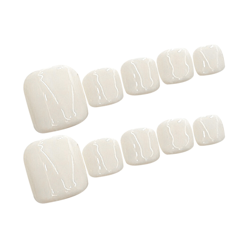 Dachuang Beauty (B82 Toe, L) Almond Press On Nails - Brightening Effect
