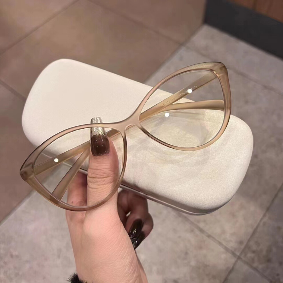 Dachuang Beauty Blue/Light (Frosted Glass Powder, No Degrees) Blocking Glasses For Gaming & Reading