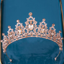 (14#) Crystal Crown for Bride & Bridesmaid - Luxurious Headdress