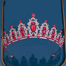 (9#) Crystal Crown for Bride & Bridesmaid - Luxurious Headdress