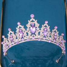 (12#) Crystal Crown for Bride & Bridesmaid - Luxurious Headdress