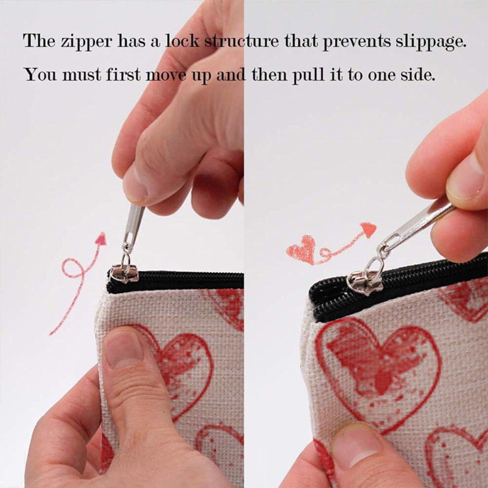 Dachuang Beauty (Style 4) Heart Makeup Bag - Lightweight Cosmetic Organizer