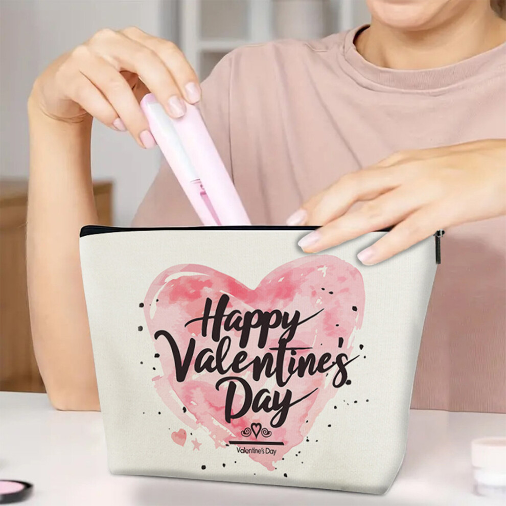 Dachuang Beauty (Style 2) Heart Makeup Bag - Lightweight Cosmetic Organizer