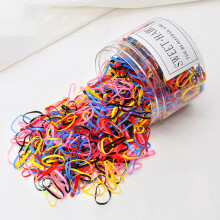 (Black Color) Colorful Hair Ties 1000/1600 Pcs for Women Kids