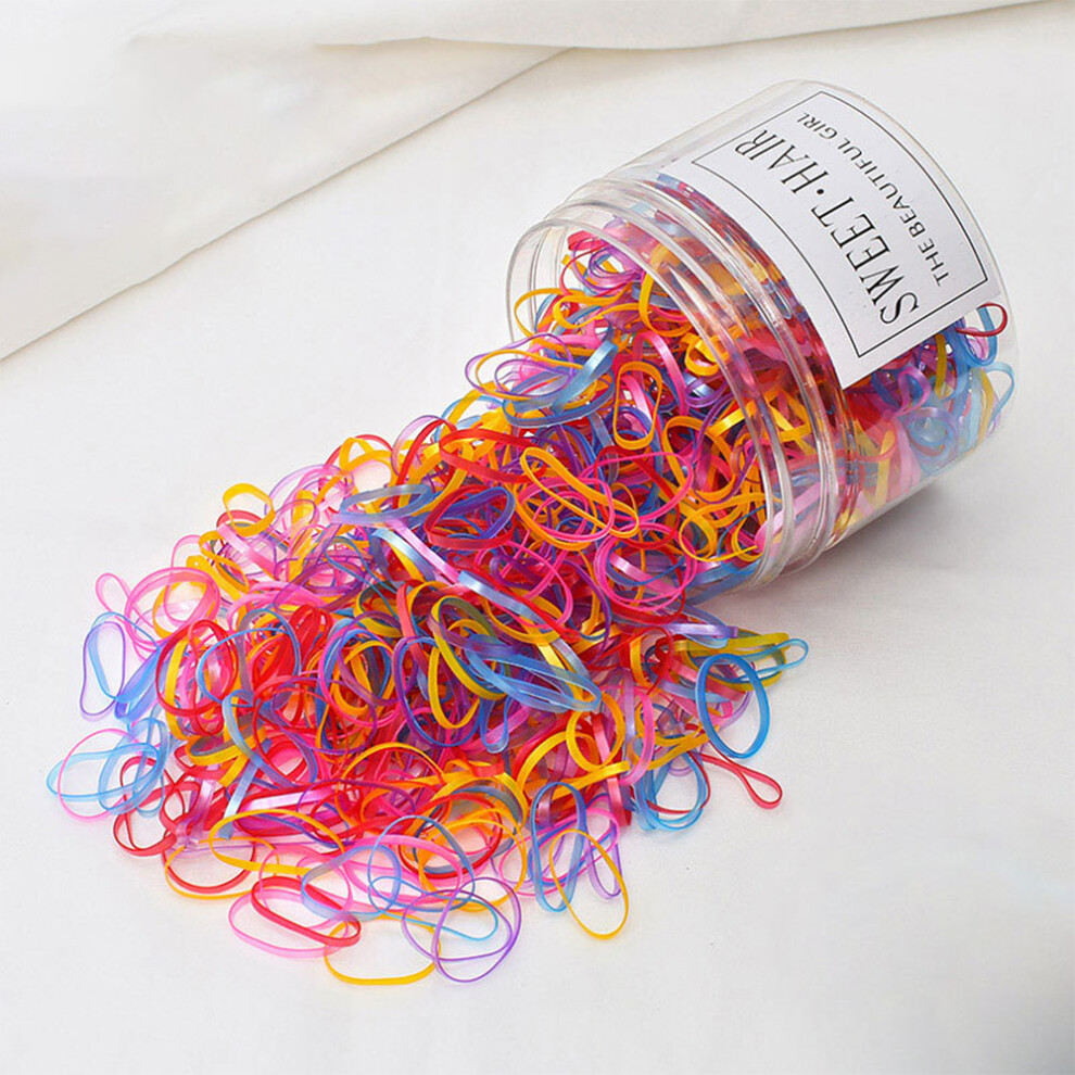 Dachuang Beauty (Pearl Light) Colorful Hair Ties 1000/1600 Pcs For Women Kids