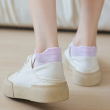 (Light Purple) Breathable Non-Slip Summer Socks for Ladies