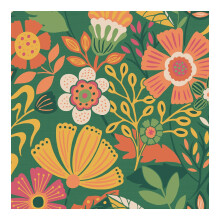 Envy Oopsy Daisy Forest Green Wallpaper