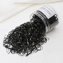 (Black) Colorful Hair Ties 1000/1600 Pcs for Women Kids