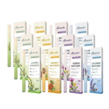 (3Set) 1-5x Herbal Diffuser Air Fresheners Pen Bundles for Fresh Breath, Body Care Air Fresheners Pen with Mullein, Thyme, Guarana, Green Tea Extract