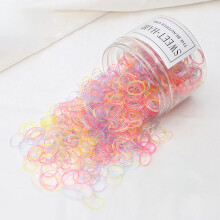 (Transparent) Colorful Hair Ties 1000/1600 Pcs for Women Kids