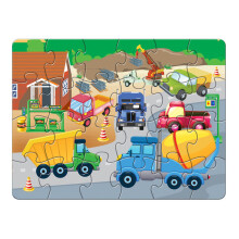 (D) 24 Pieces Jigsaw Puzzles Perfect Snap Tight Interlocking Puzzles for Age 2 3 4 5 6 Years