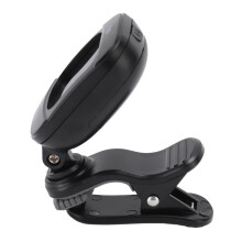 Clip-On Guitar Tuner Black LCD, A0-C8, 430-450Hz, for Violin & Bass