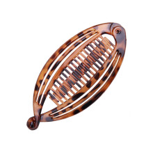 (Leopard Print, 1pc) Fish Hair Clips, Banana Clip, Ponytail Holder (Large)