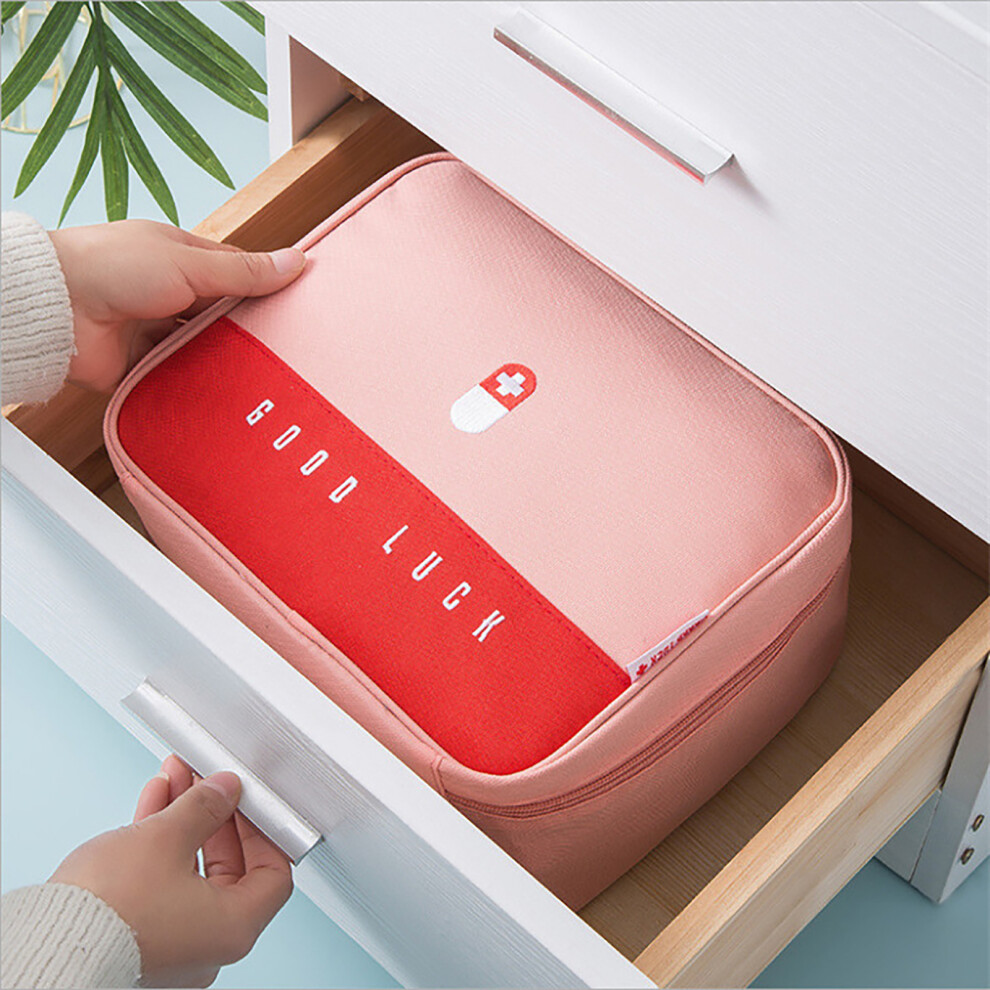 Dachuang Beauty Red (Watermelon ) Portable First Aid Kit Bag With Zipper For Home & Travel