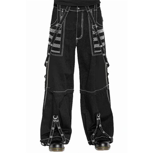 (S, White) Γυναικείο τζιν cargo, παντελόνι streetwear