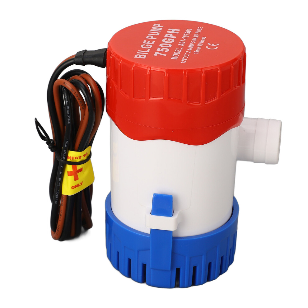 Silent 12V Boat Bilge Pump 750Gph 3M Lift For Marine & Garden 7901388005126