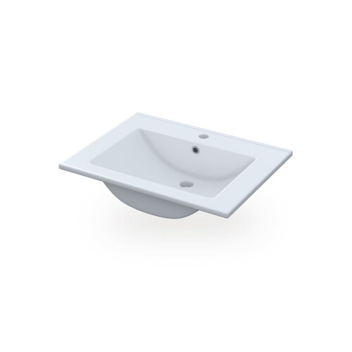 Lavabo cerámico rectangular 60x45 cm Volga 1