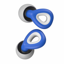 Waterproof Washable Silicone Sleep Earplugs for Noise Reduction Blue