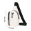 (White) Damen Wasserdichte PU Umhängetasche 3