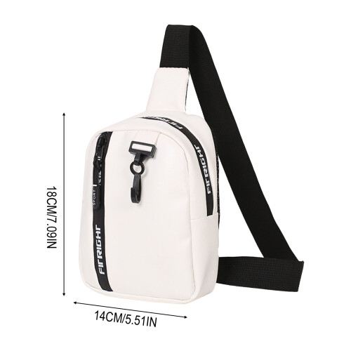 (White) Damen Wasserdichte PU Umhängetasche 2
