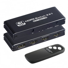 -Compatible  3 in 1 with IR Remote Control Support 4K@120Hz, 1080P@240Hz 3D, HDR for PS5, , TV, DVD