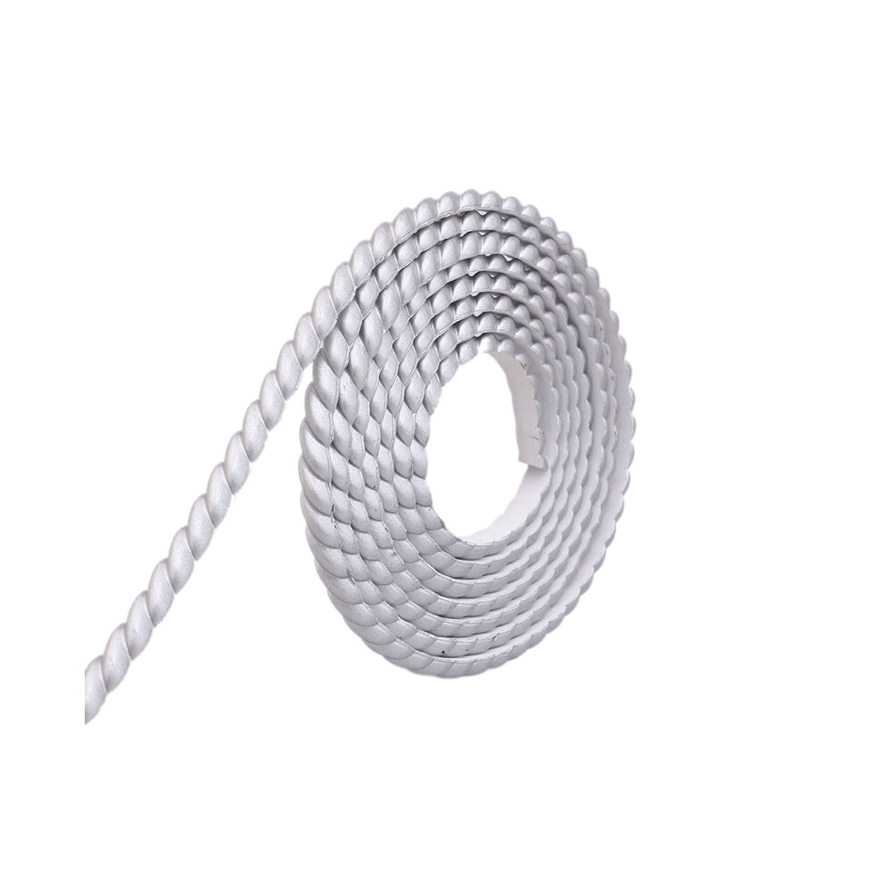 (Silver, 10 Meters Long And 1 Cm Wide) Flexible Mirror Border Trim, 10M Peel & Stick Molding 6265976299924